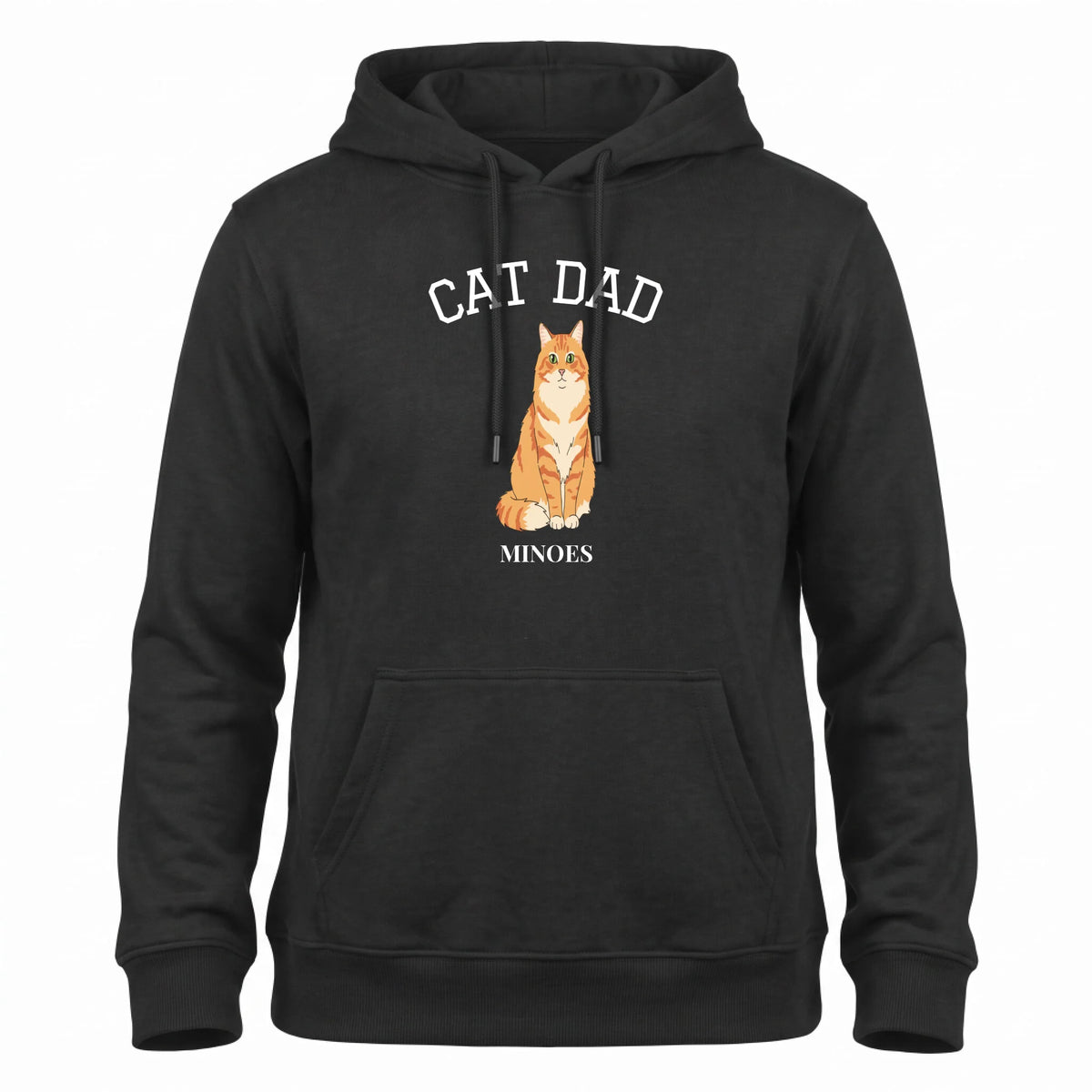 Cat Dad Hoodie - Jouw Kat als Illustratie met Naam