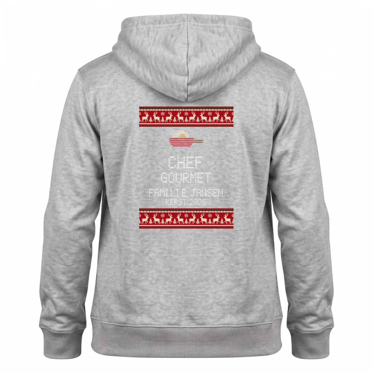 Foute Kersttrui Hoodie Familie - Kies je Kerstrol met Familienaam