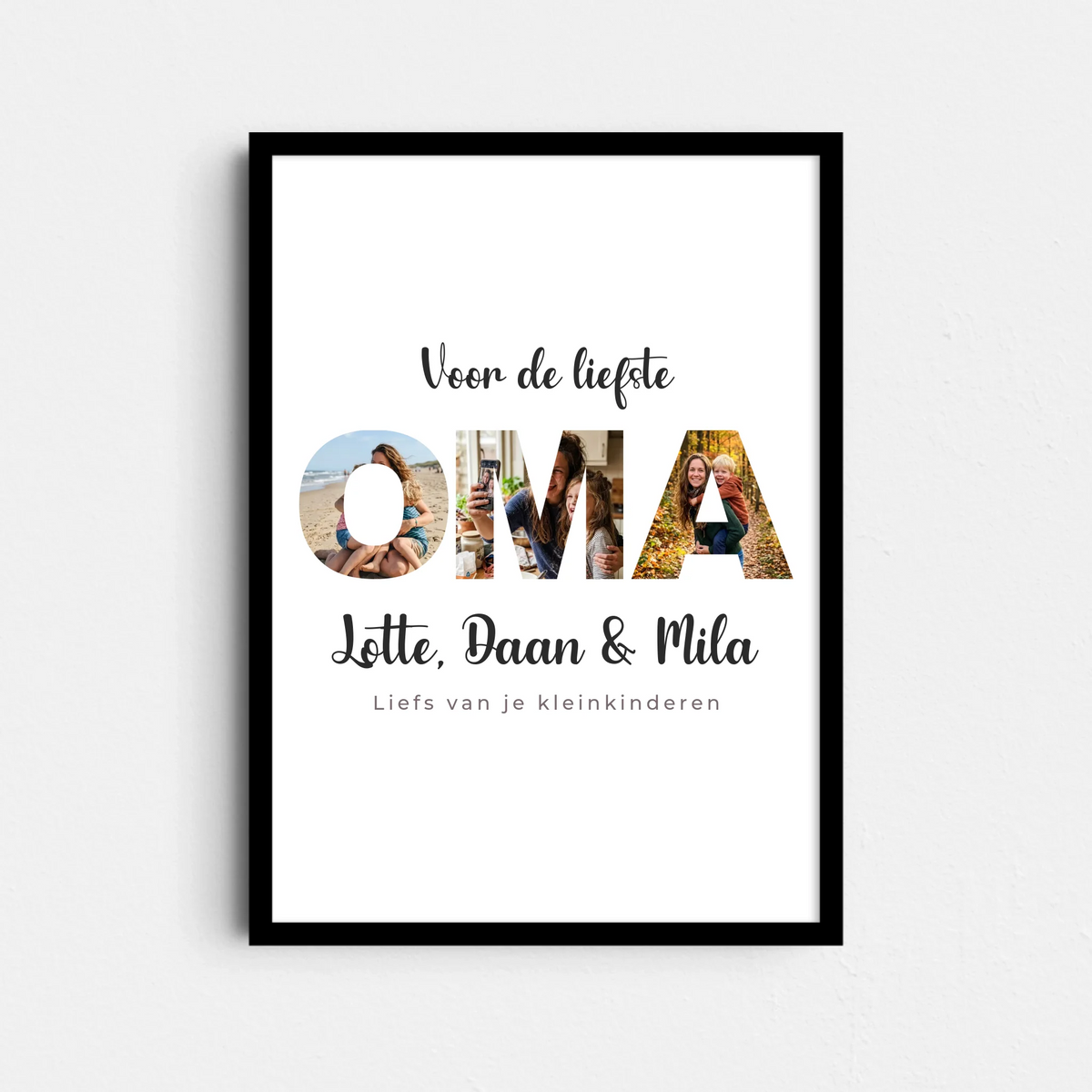 OMA Poster - Foto's in de Letters (A4/A3)