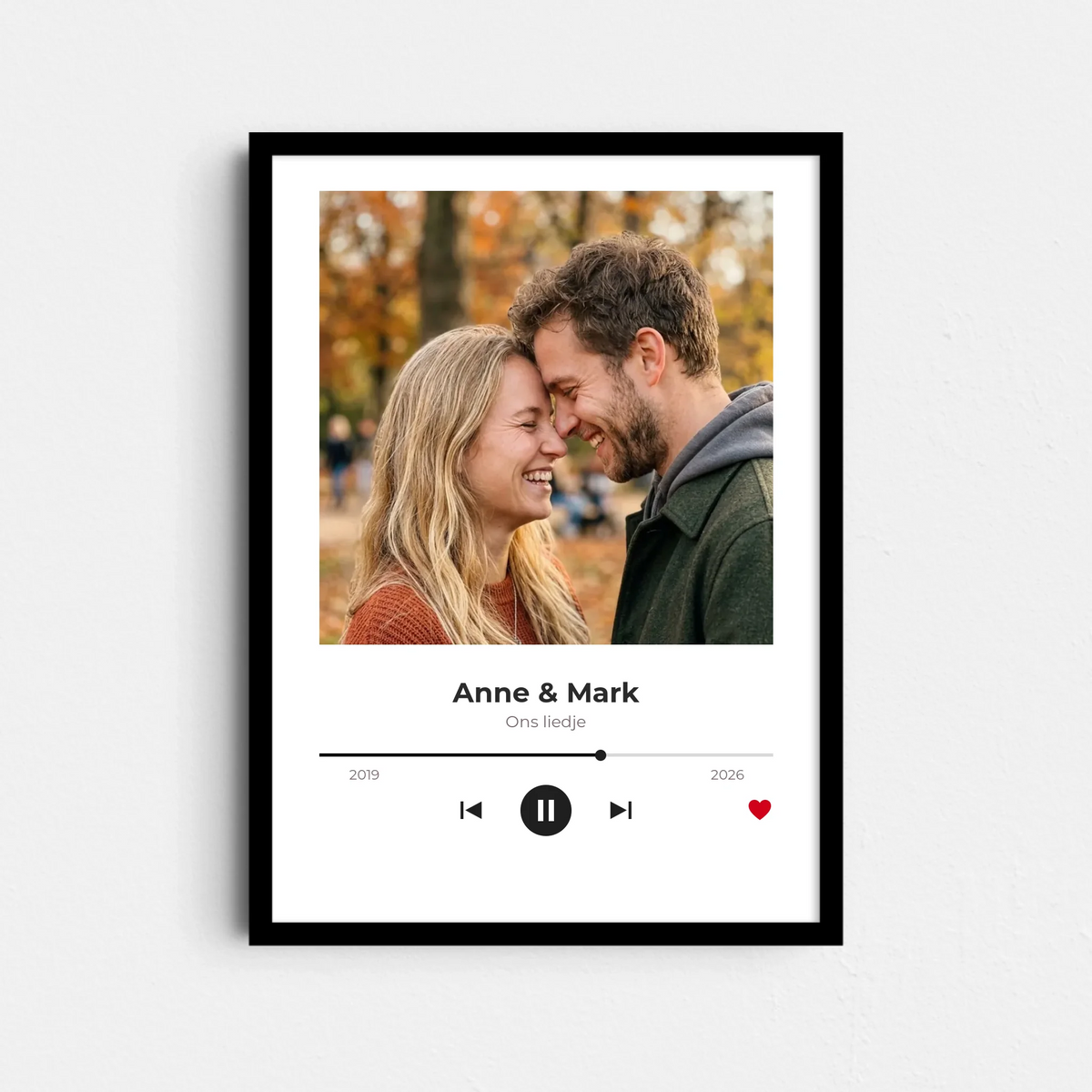 Muziekspeler Poster - Foto, Liedje en Jaartallen (A4/A3)