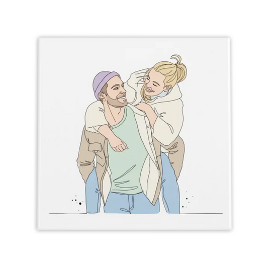 Minimalist Pastel Tegel