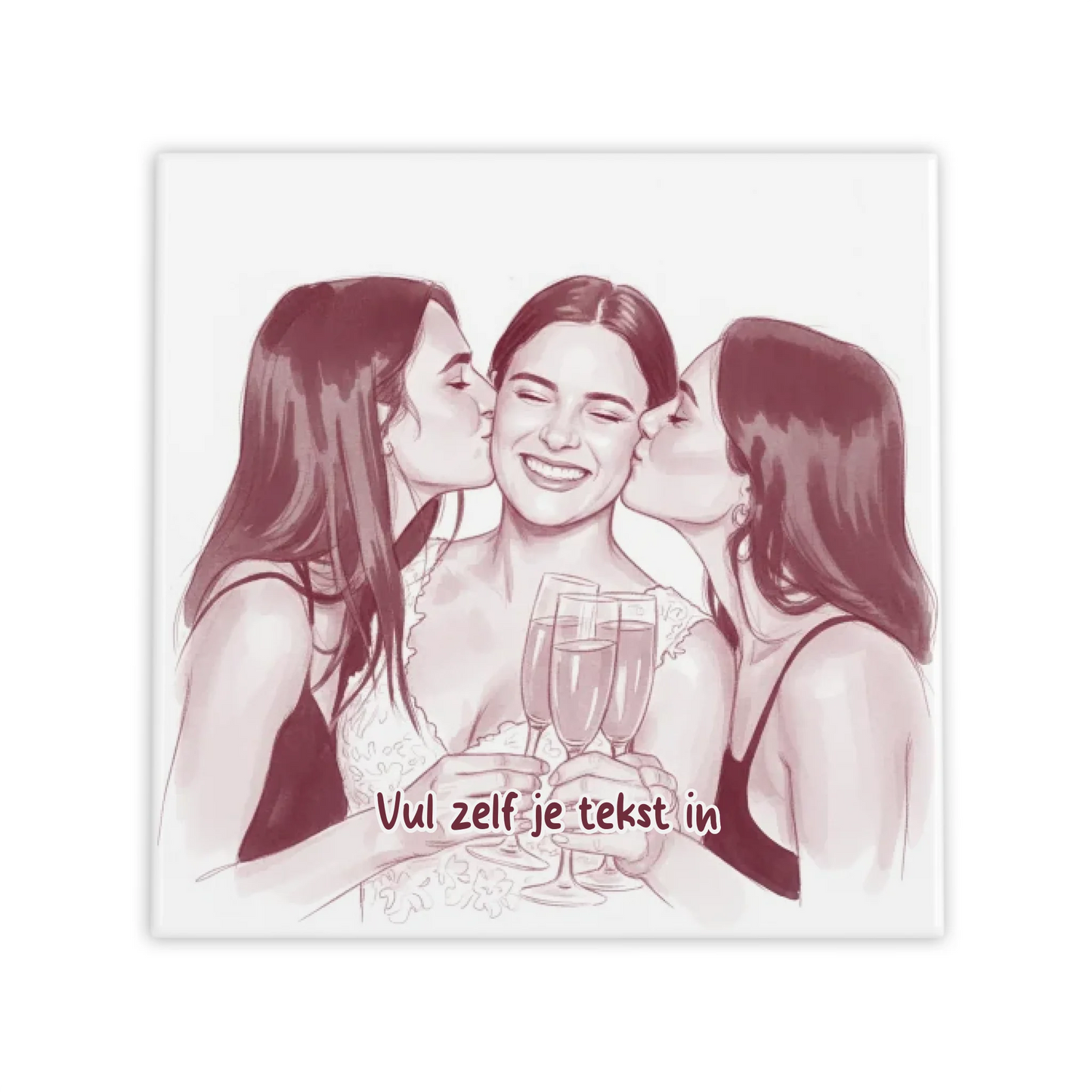 Pastel Blush Tegel - Upload je Eigen Foto