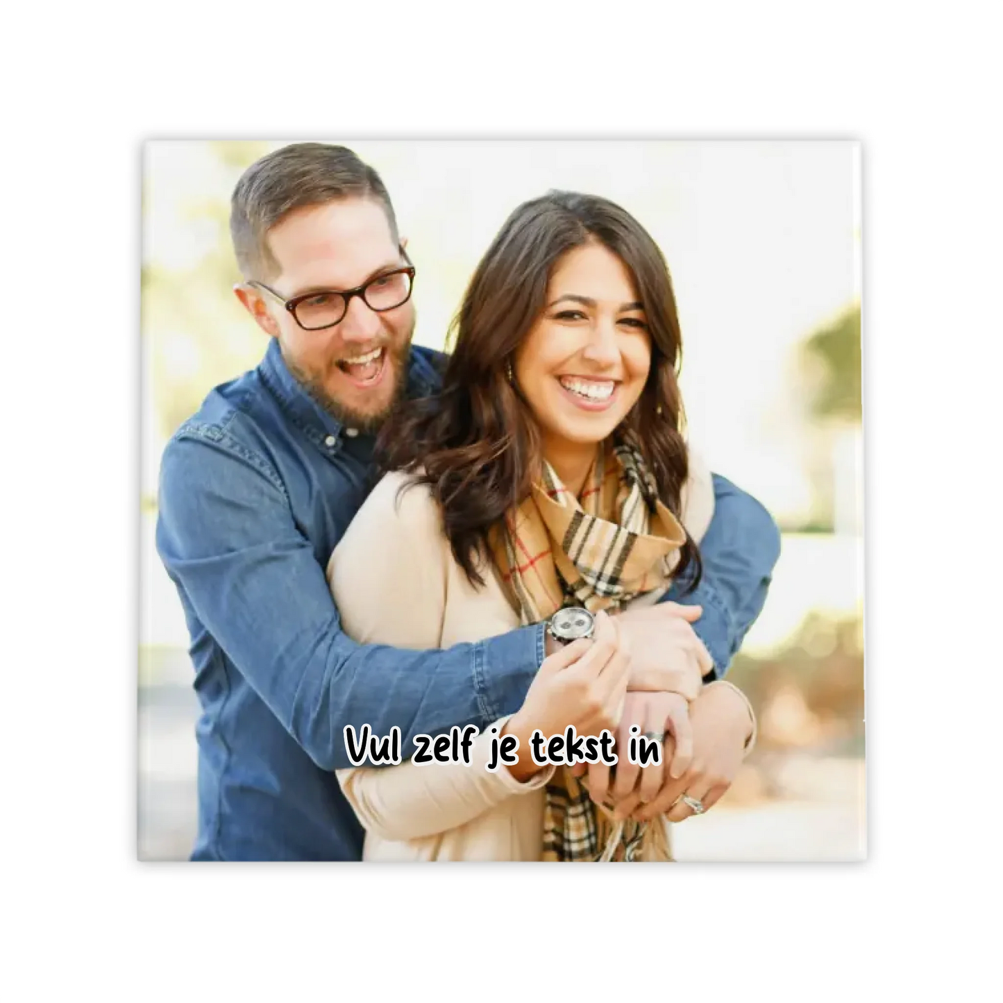 Eigen Foto op Tegel - Met of Zonder Tekst
