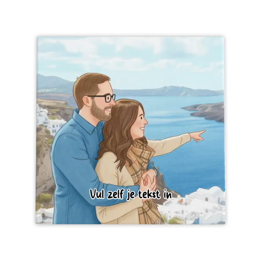 Sprookjesboek Illustratie Tegel – Jouw Foto als Kleurpotlood Stijl