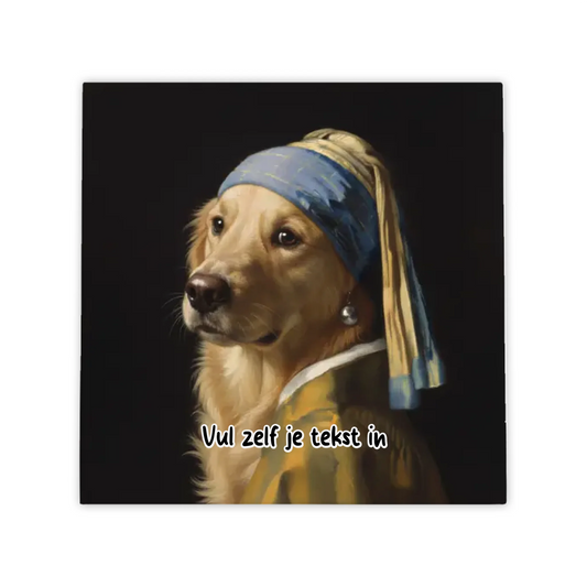 Huisdier met de Parel Tegel – Jouw Huisdier als Klassiek Meesterwerk