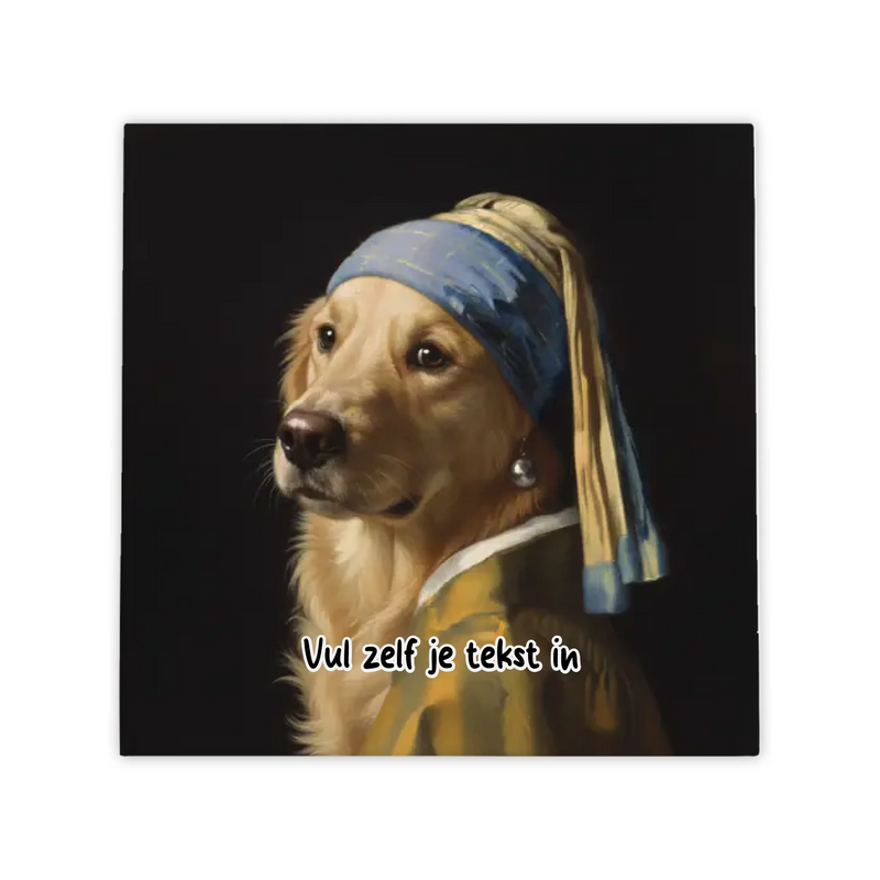 Huisdier met de Parel Tegel – Jouw Huisdier als Klassiek Meesterwerk