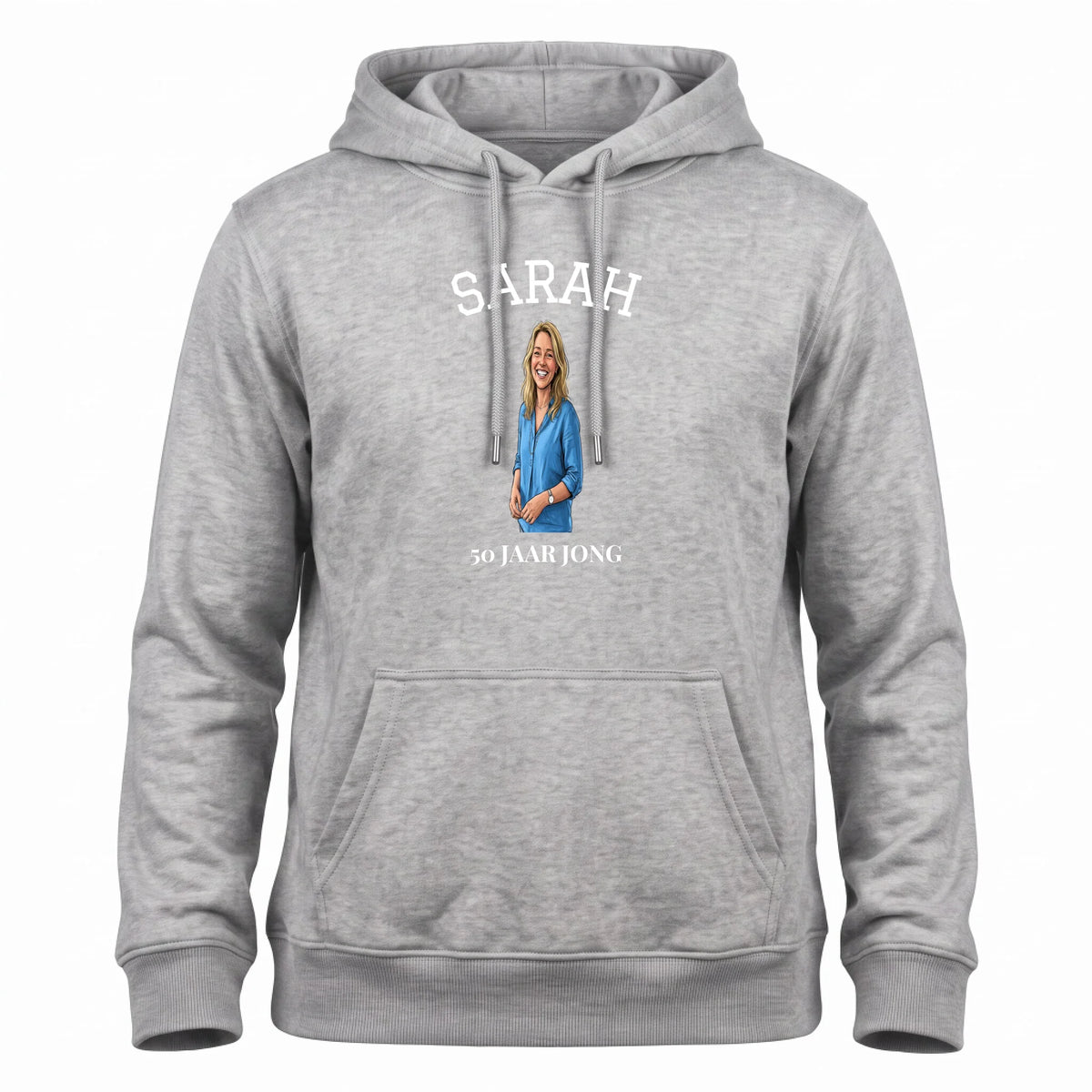 Sarah Hoodie - Karikatuur van de Jarige voor de 50e Verjaardag