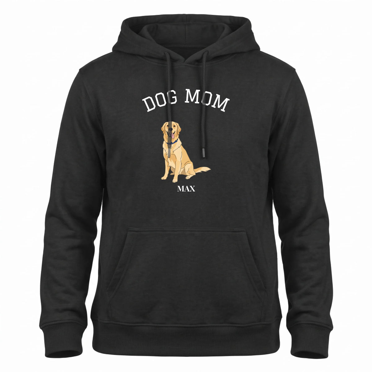 Dog Mom Hoodie - Jouw Hond of Kat als Illustratie met Naam en Jaartal