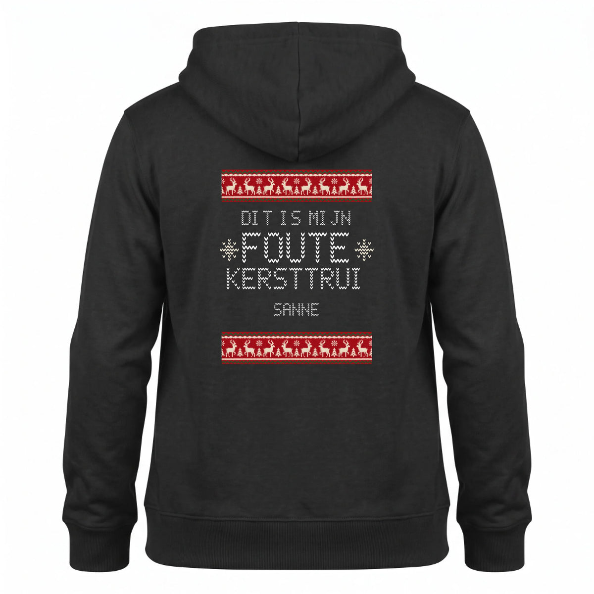 Foute Kersttrui Hoodie - Dit Is Mijn Foute Kersttrui met Eigen Naam
