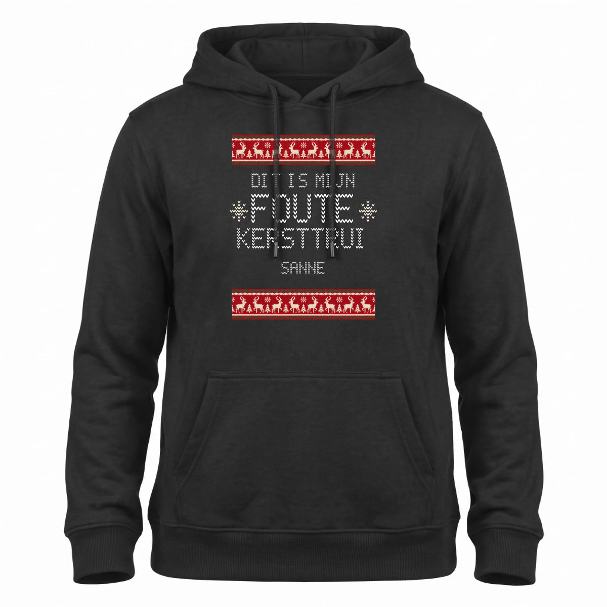 Foute Kersttrui Hoodie - Dit Is Mijn Foute Kersttrui met Eigen Naam