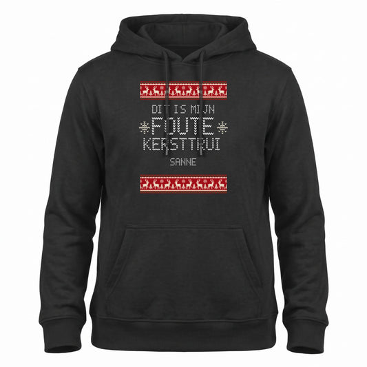 Foute Kersttrui Hoodie - Dit Is Mijn Foute Kersttrui met Eigen Naam