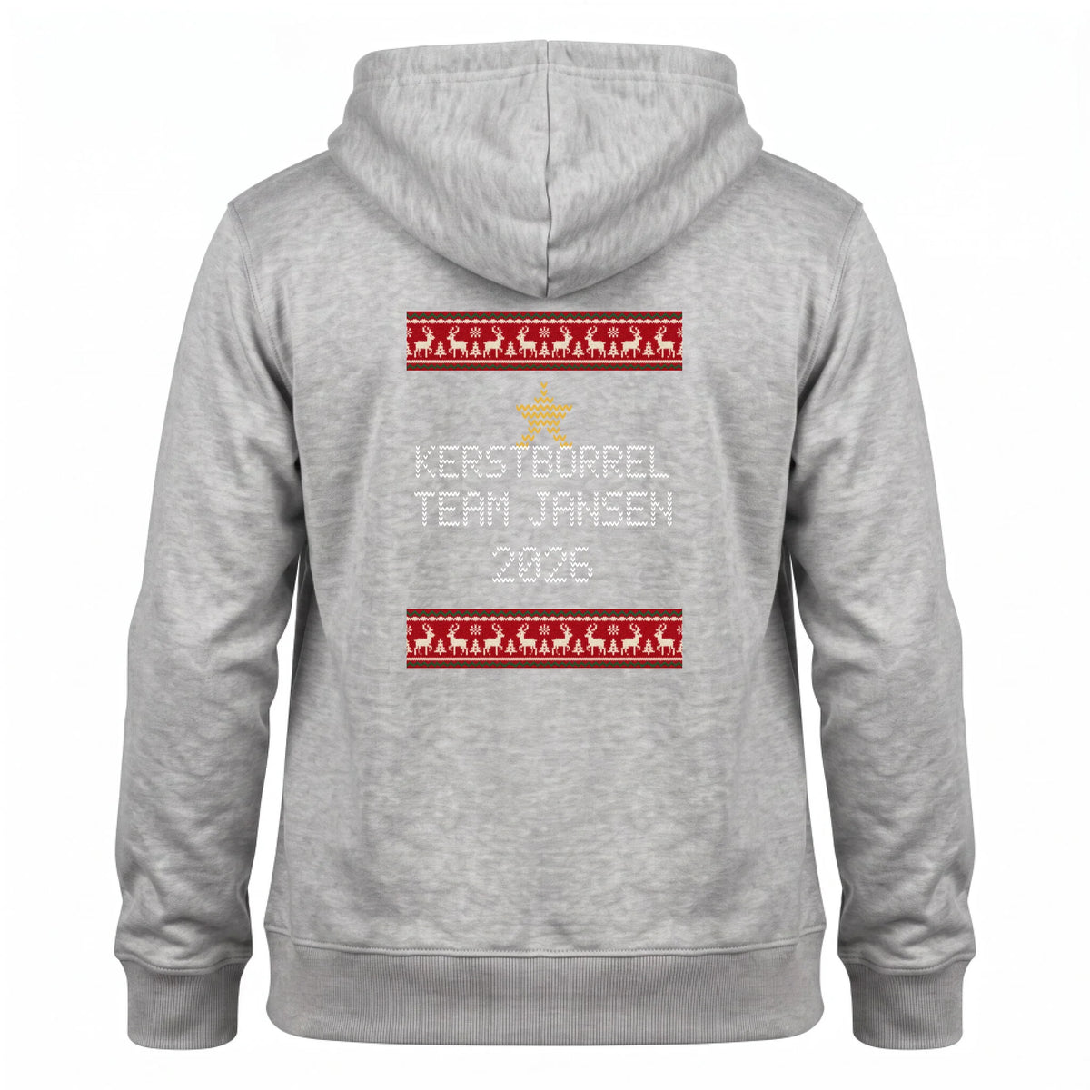 Foute Kersttrui Hoodie Kerstborrel - Met Teamnaam of Bedrijfsnaam