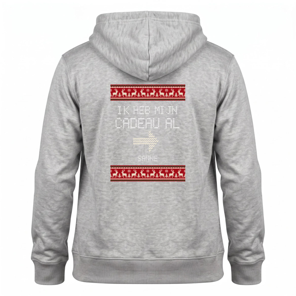 Foute Kersttrui Hoodie voor Stellen - Ik Heb Mijn Cadeau Al / Ik Ben Het Cadeau