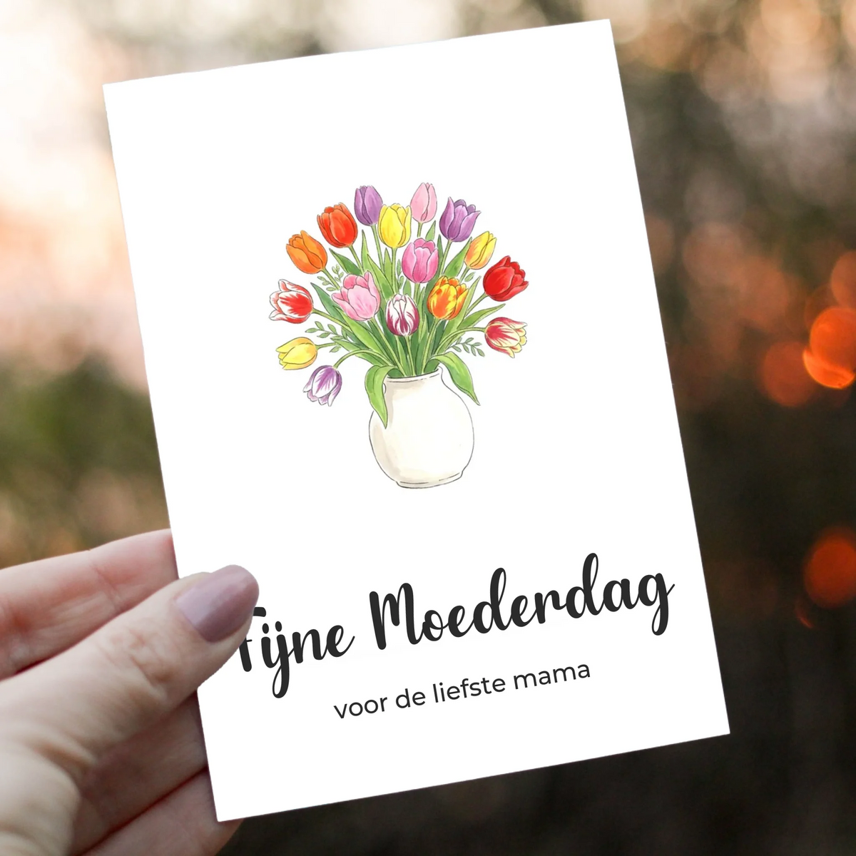 Moederdagkaart met Eigen Tekst - Voor de Liefste Mama