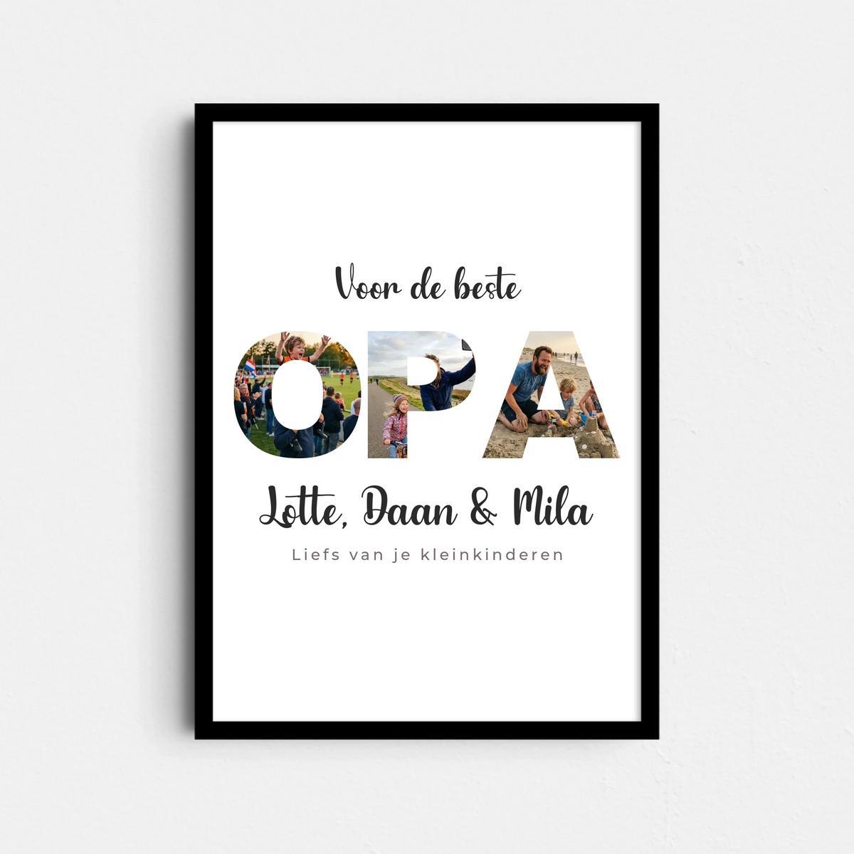OPA Poster - Foto's in de Letters (A4/A3)
