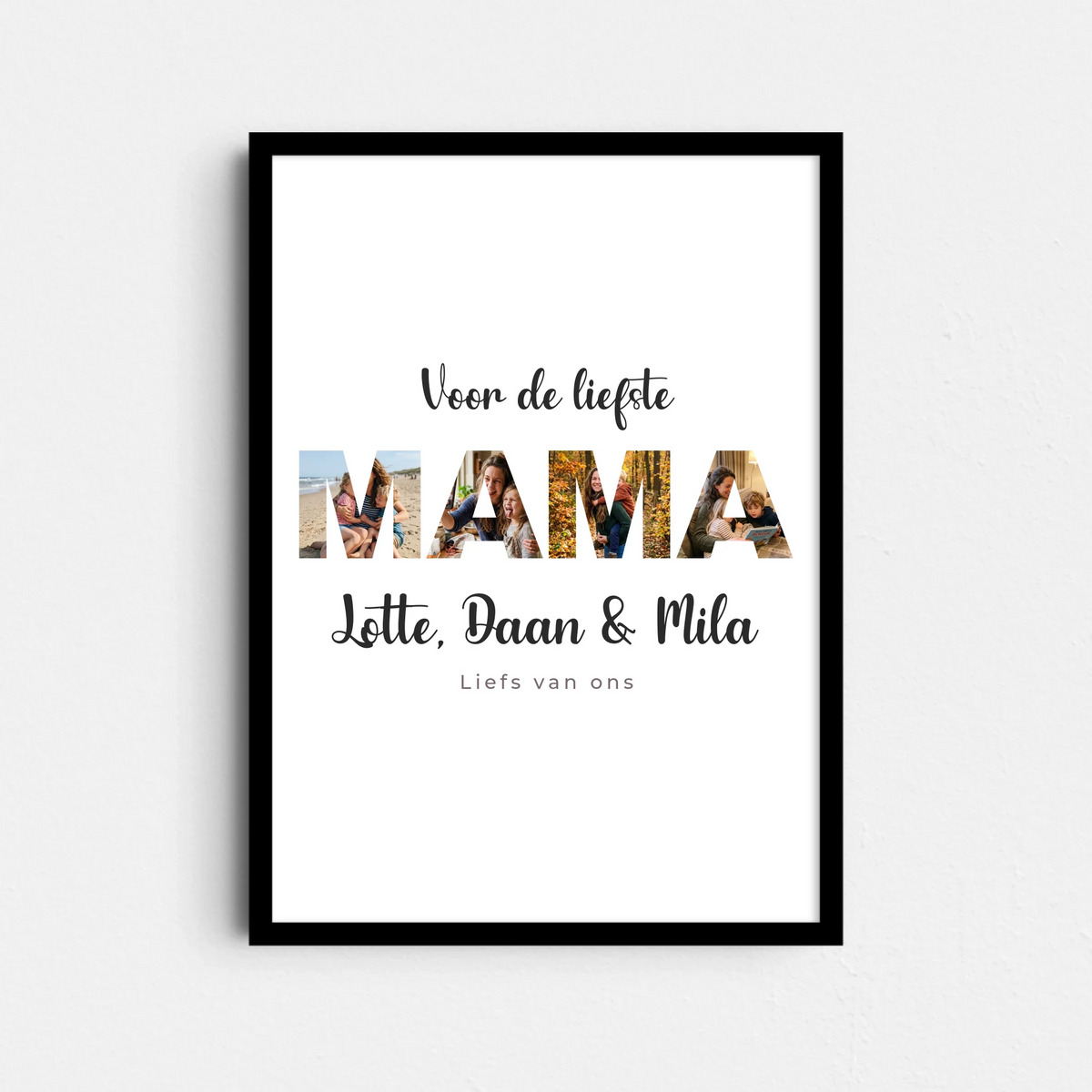 MAMA Poster - Foto's in de Letters (A4/A3)