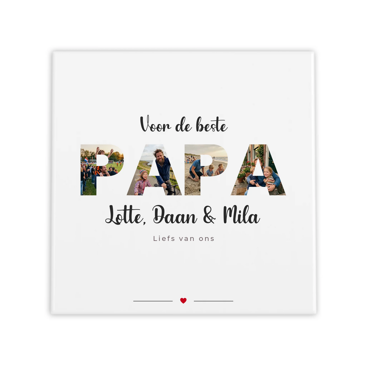 PAPA Tegel - Foto's in de Letters