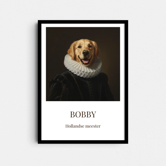 Gouden Eeuw Huisdier Portret Poster – Jouw Dier als Hollandse Meester (A4/A3)